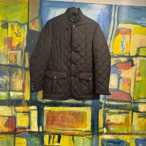 Barbour - Lutz Quilted men's Jacket- Black size medium
